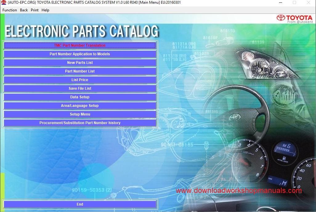 Toyota Pats EPC Catalogue